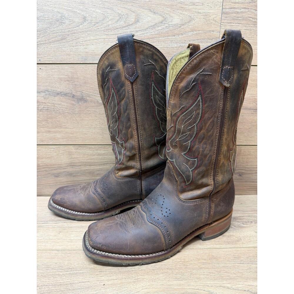 Double H Women's Charity Western Work Boots 9.5 M Cowgirl Square Toe Made In USA